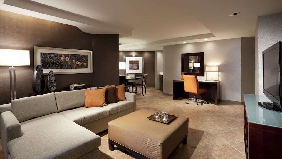 Living room view of Hyatt Palm Springs