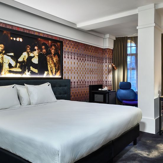 Bedroom view of Clayton Hotel Amsterdam American