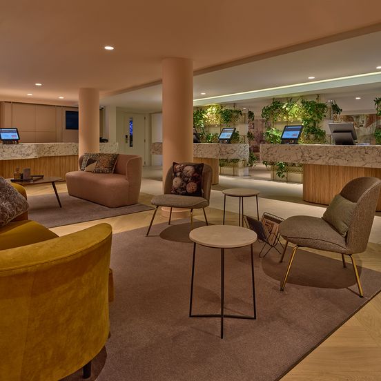 Lobby view of Eden Hotel Amsterdam