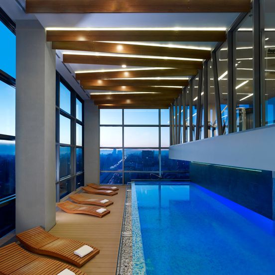 Pool view of DoubleTree by Hilton Zagreb