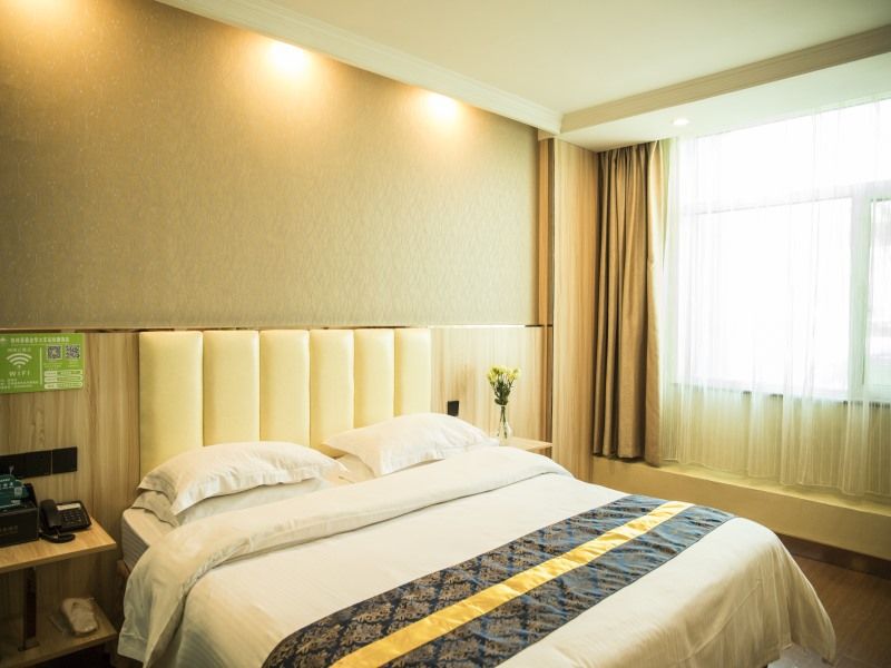 Greentree Inn Jinhua South Railway Station - Jinhua - Schlafzimmer