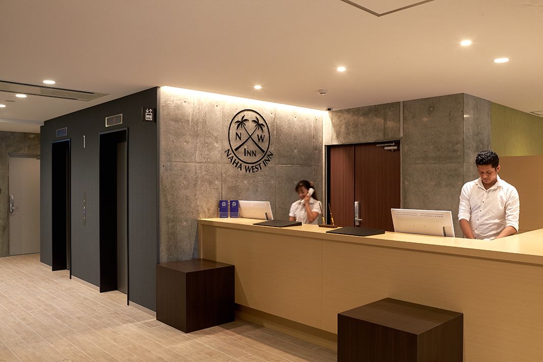 Front desk view of Naha-West Inn