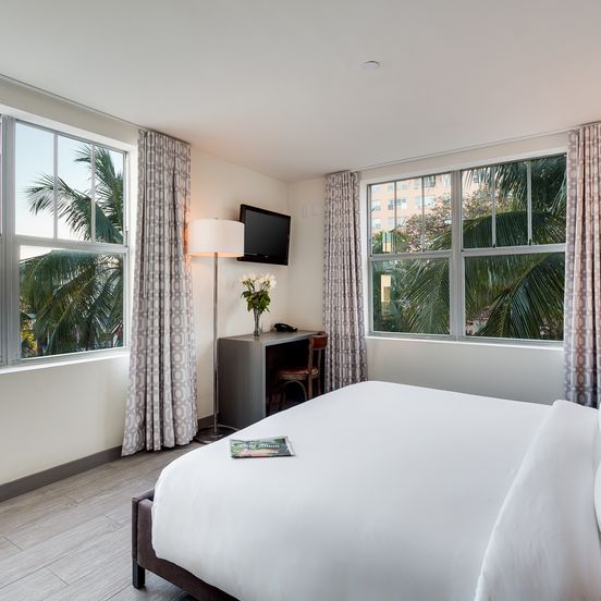 Bedroom view of Clinton Hotel South Beach