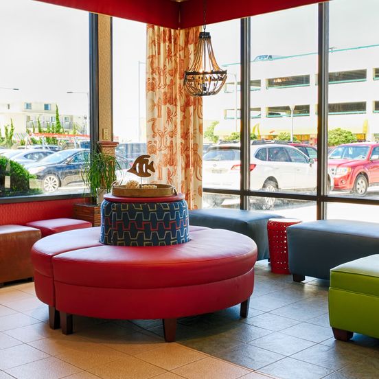Lobby view of The Oceanfront Inn
