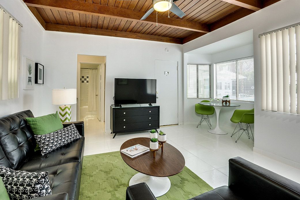 Living room view of The Three Fifty Hotel, A Kirkwood Collection Hotel