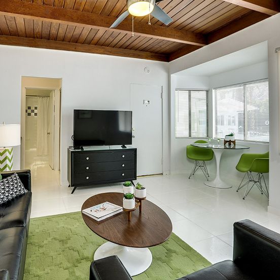 Living room view of The Three Fifty Hotel, A Kirkwood Collection Hotel