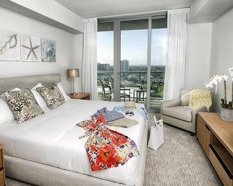 Beachwalk Studio Resort-Style Amenities - Hallandale Beach - Schlafzimmer