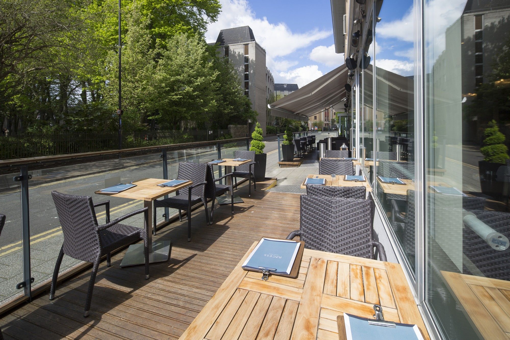 Patio view of Hilton Garden Inn Bristol City Centre
