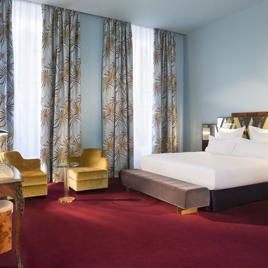 Bedroom view of Hotel Saint-Marc