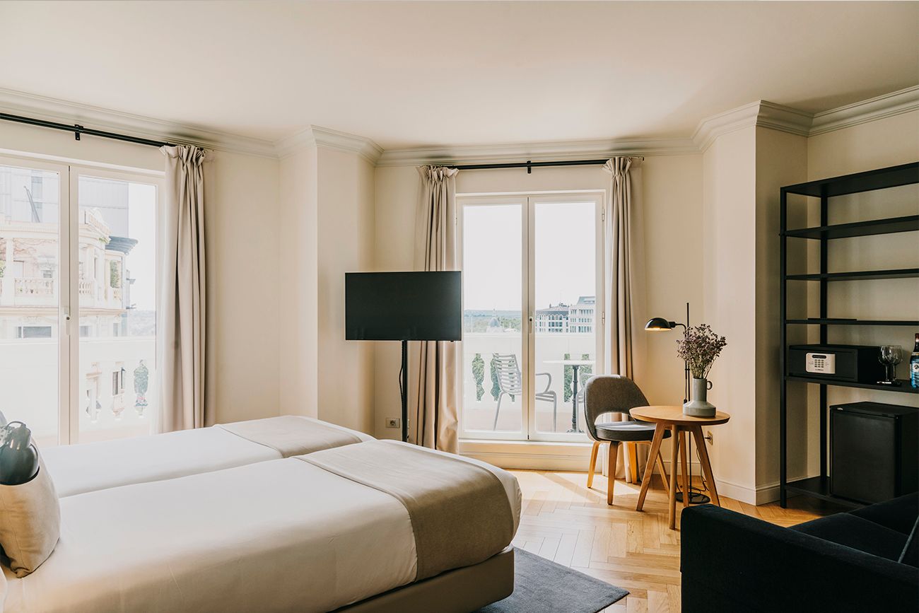 Bedroom view of Dear Hotel Madrid