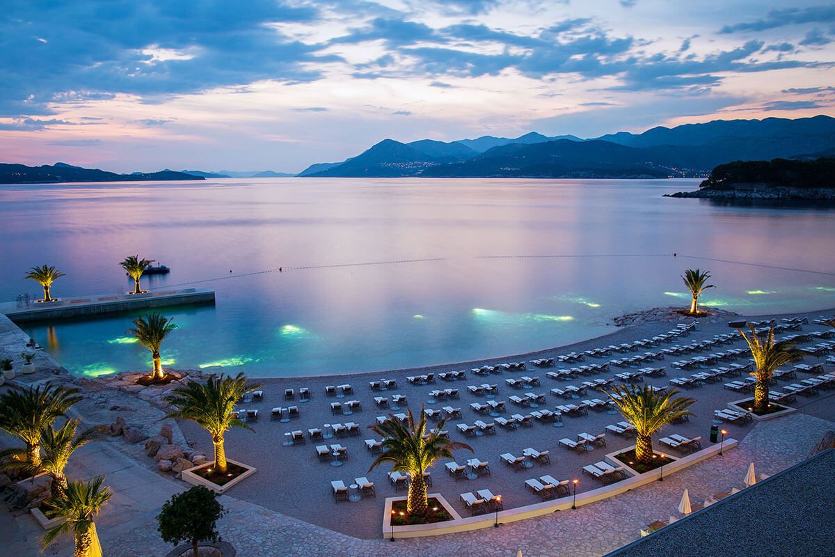 Beach view of Valamar Lacroma Dubrovnik Hotel