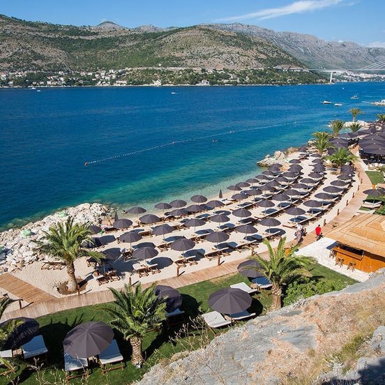 Beach view of Valamar Lacroma Dubrovnik Hotel