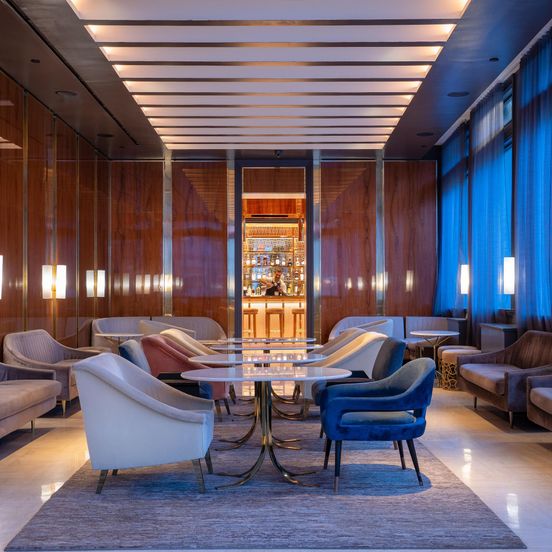 Lounge view of 33 Hotel, New York City, Seaport