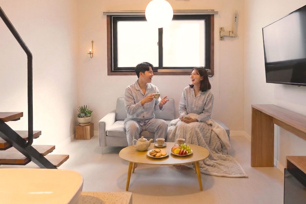Restia Hotel Suwon Station Branch - Suwon - Obývací pokoj