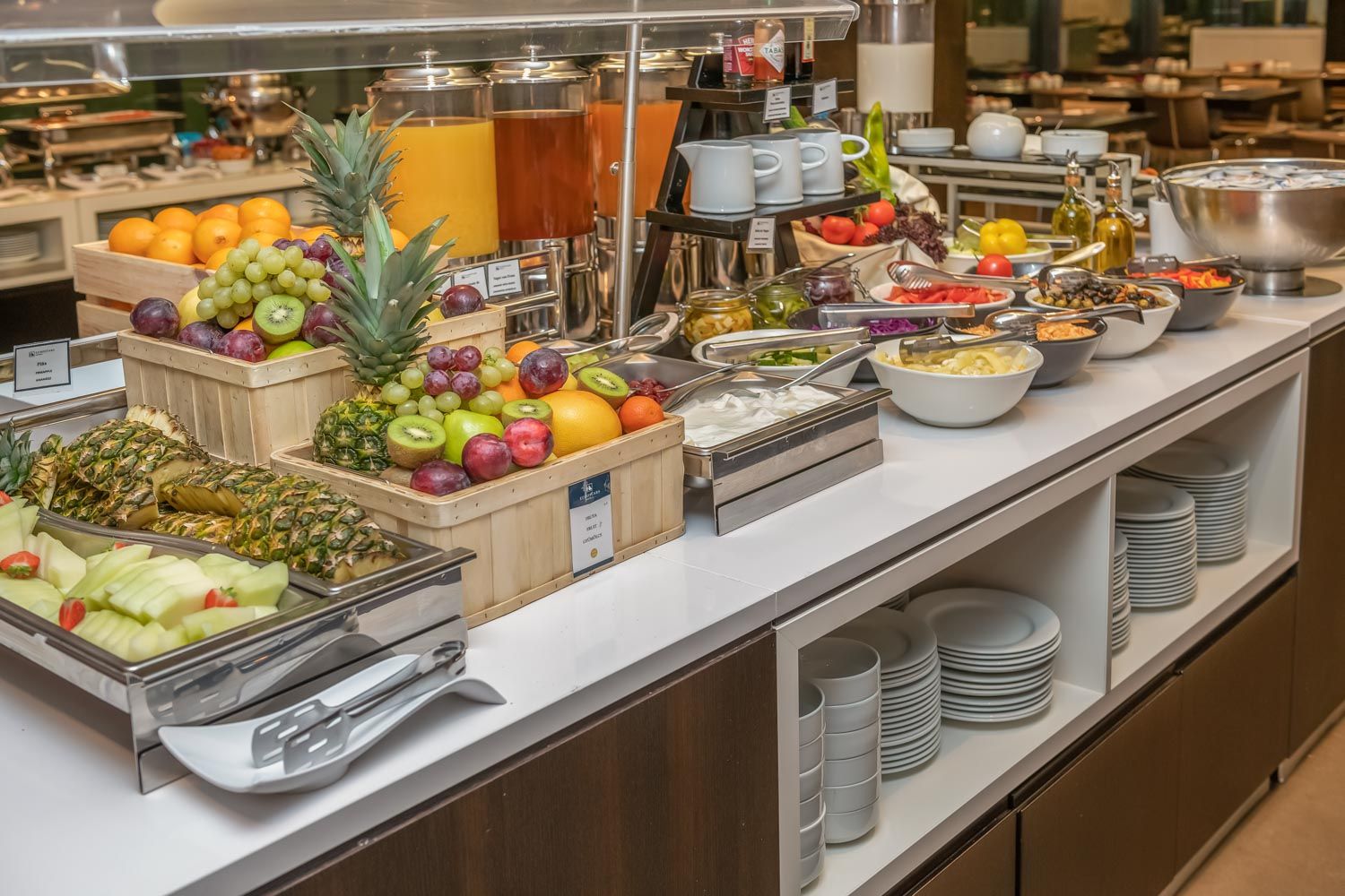 Buffet view of Exe Budapest Center