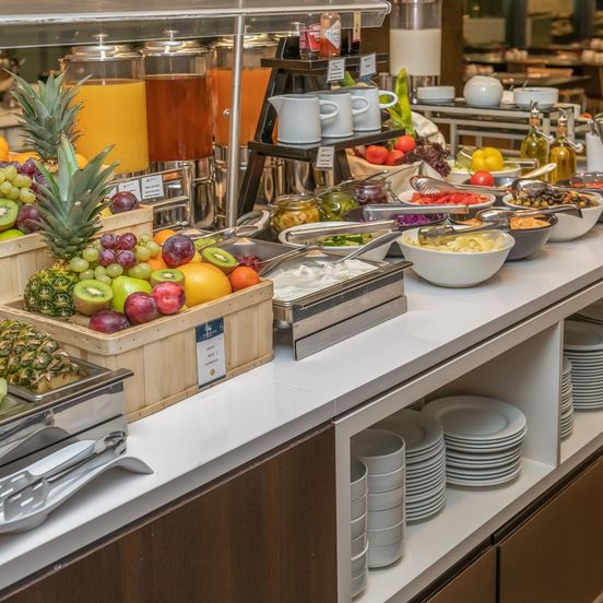 Buffet view of Exe Budapest Center