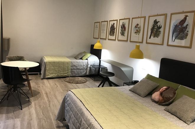 โรงแรมเบอร์นินา - มิลาน - ห้องนอน