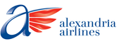 O logo da Alexandria Airlines