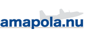 Het logo van Amapola Flyg