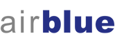 Het logo van airblue