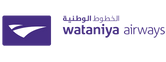 Het logo van Wataniya Airways