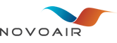 Lentoyhtiön NOVOAIR logo
