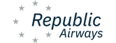 Het logo van Republic Airways