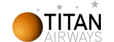 O logo da Titan Airways